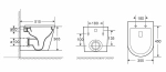 Унитаз с инсталляцией WeltWasser AMBERG 506 + SALZBACH 043 GL-WT + AMBERG RD-CR