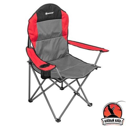 Кресло складное серый/красный/черный (N-244-GRD-1) NISUS (пр-во Тонар)