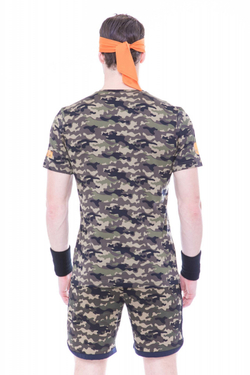 Мужская теннисная футболка Hydrogen Printed Tech Tee - зеленый