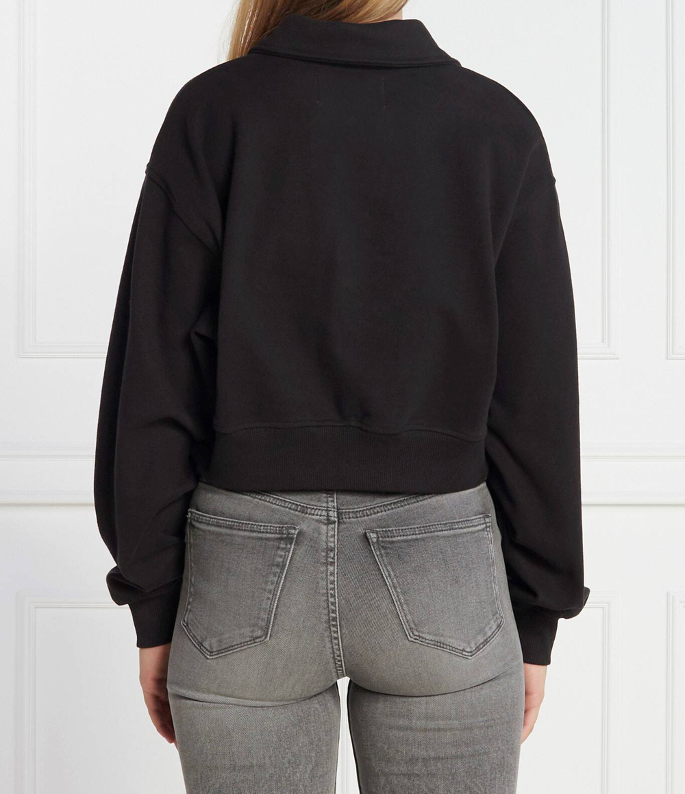 Худи LABEL ПОЛО COLLAR CALVIN KLEIN JEANS - черный(J20J222232)