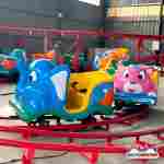 Большая катальная горка «Пушистый экспресс», 7 кабин 14 мест, 16×9×2 м