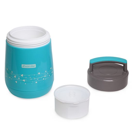 Термос пищевой 1400 мл. со стеклянной колбой Kamille KM-2022 пластиковый корпус