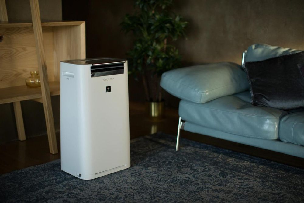 Климатический комплекc Sharp KCG51RW,  до 38м2,  с ионизацией, белый