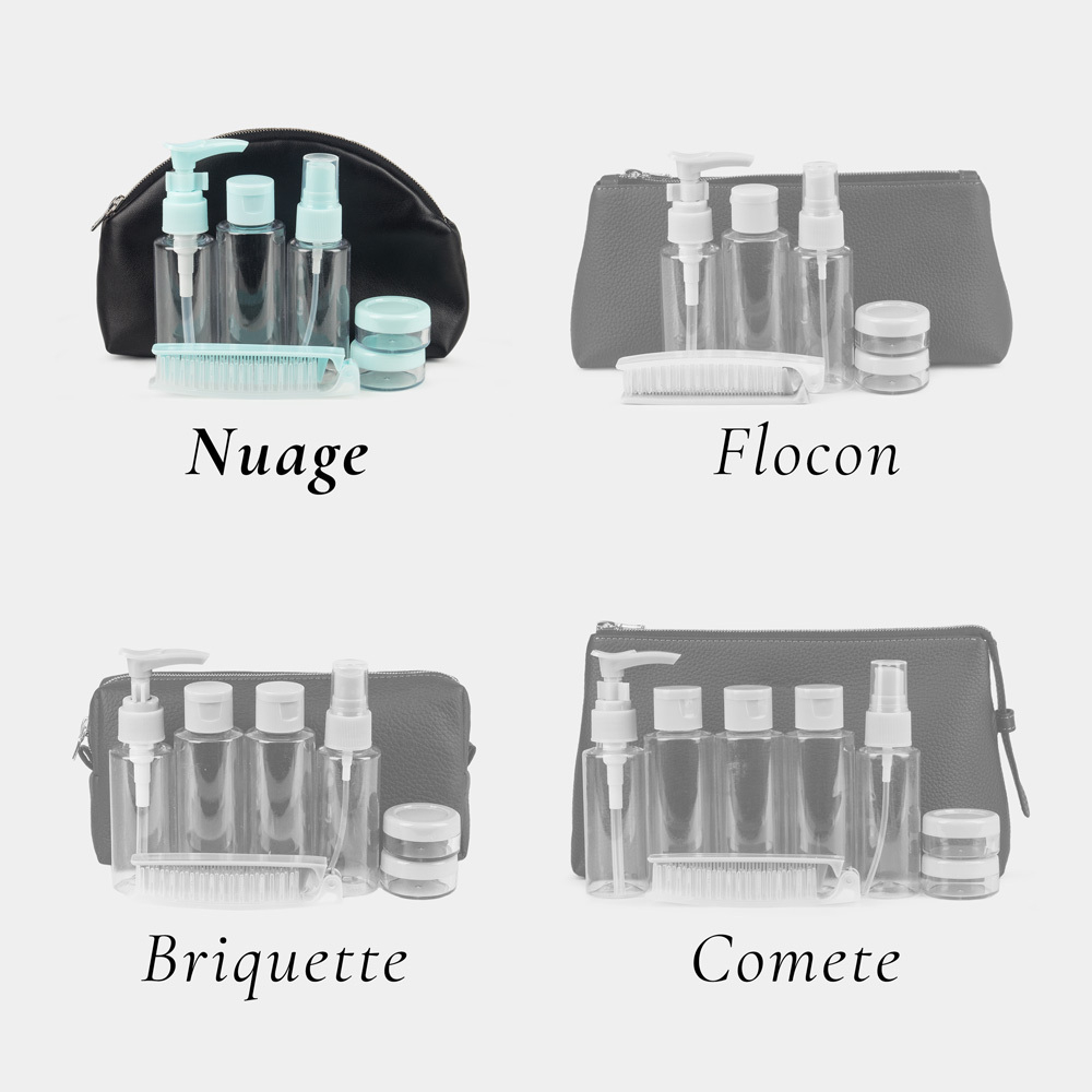 Косметичка Nuage из кожи ягненка, черного цвета