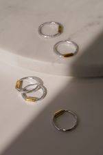 Кольцо битое с латунным пояском