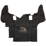 Ковры SCANIA 5 серии Р (автомат) (экокожа, черный, бежевый кант, бежевая вышивка)