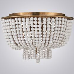 Потолочная Люстра Jacqueline Clear Flush-Mount Brass By Imperiumloft