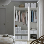 Распашной шкаф PAX FORSAND IKEA (белый) (с полками)  170*60*240