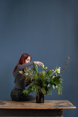 Букет символ года Green wooden snake