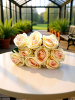 Искусственные цветы, желтые подсолнухи / Высота 44 см. 9 стебелей 9 бутонов/