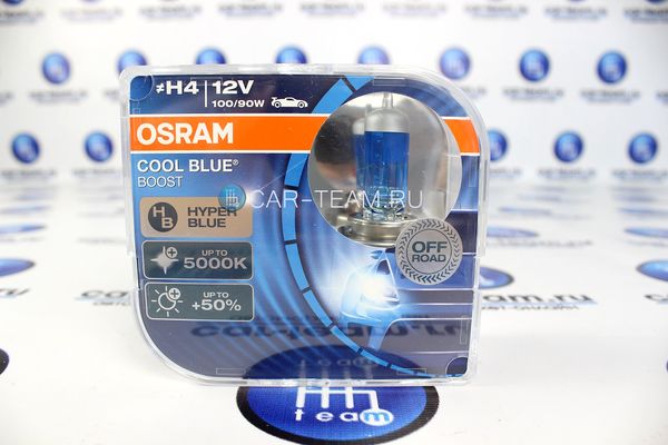 Автолампы "Osram " H4 Cool Blue Boost / 62193CBB-HCB