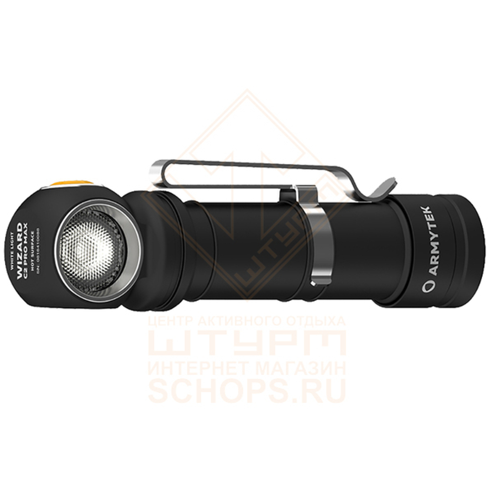 Фонарь налобный Armytek Wizard C2 Pro Max Magnet USB, Теплый