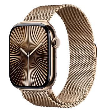 Часы Apple Watch Series 10 46mm Gold Titanium Case, Milano Loop (Gold) S/M