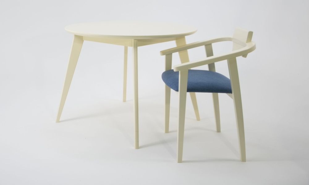 Стол Zip-mebel Сканди К 100, Слоновая кость