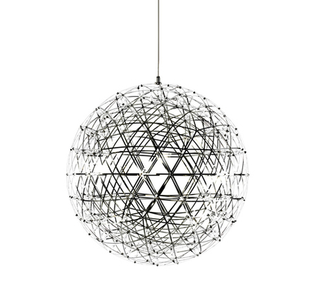 Pendant design lamp  Raimond by Moooi (Silver,  D 61 cm)