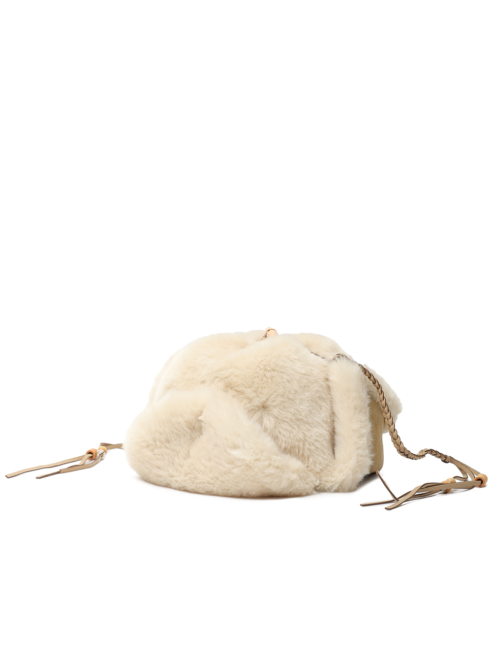 Шапка Braided Shearling Trapper