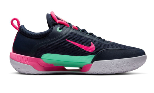Мужские кроссовки теннисные Nike Zoom Court NXT - obsidian/green glow/white/hyper pink