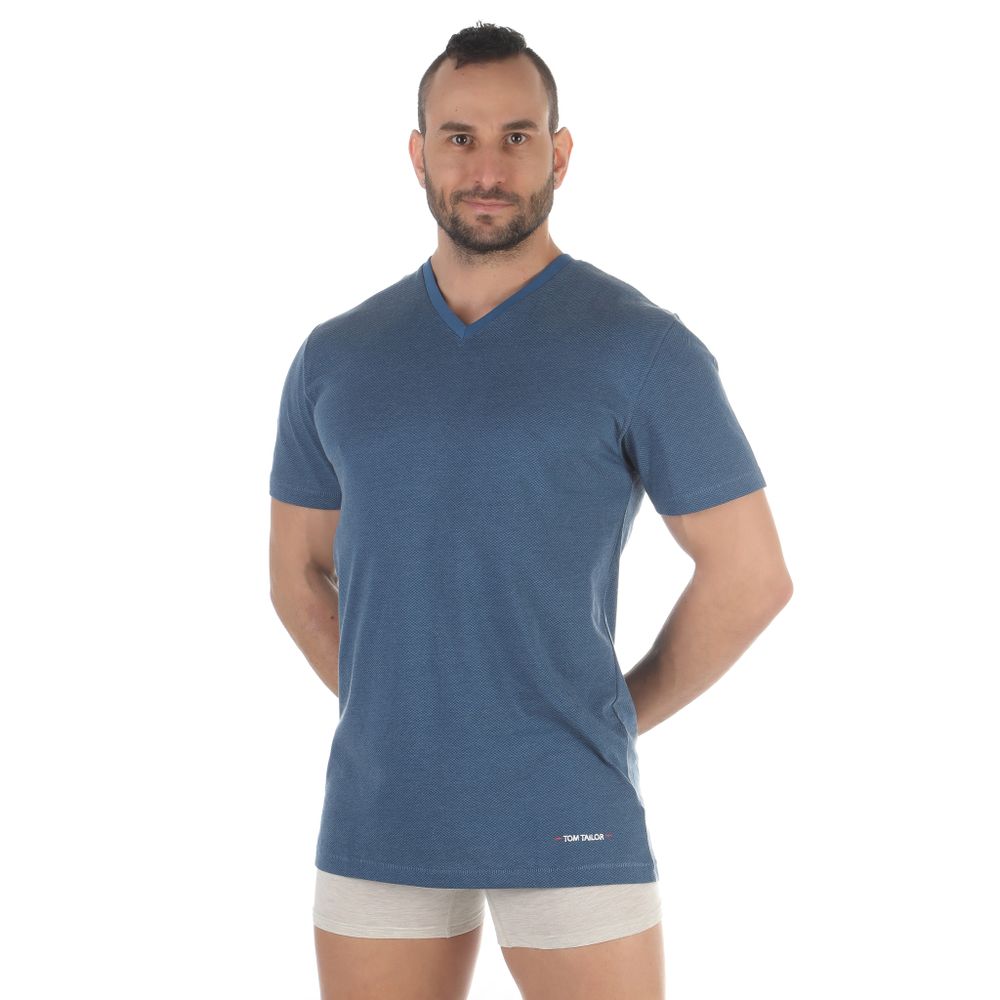 Мужской домашний комплект с шортами темно-синий Tom Tailor 70971/5608 626
