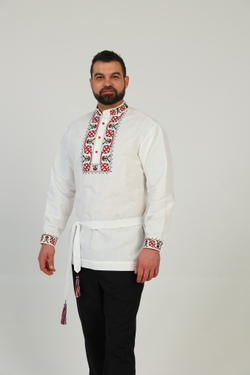 Рубашка мужская с поясом