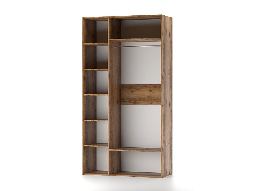 Харди шкаф трехдверный Дуб Делано Темный / Супермат Джелато