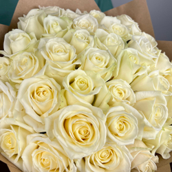 Букет из 35 белых роз. Букет 7379