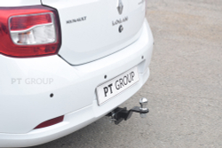 Фаркоп с унив. электрикой Smart, съемный квадрат, RENAULT Logan 2014-, Logan Stepway 2018- (паспорт и сертификат) ПТ ГРУПП.RLO-12-991122.00