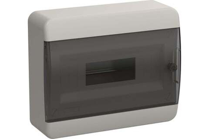 Корпус пластиковый ЩРН-П-12 IP41 черная прозрачная дверь TEKFOR IEK