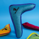 Игрушка Mr.Kranch для собак мелких и средних пород Бумеранг с пищалкой 22х19х45см синий