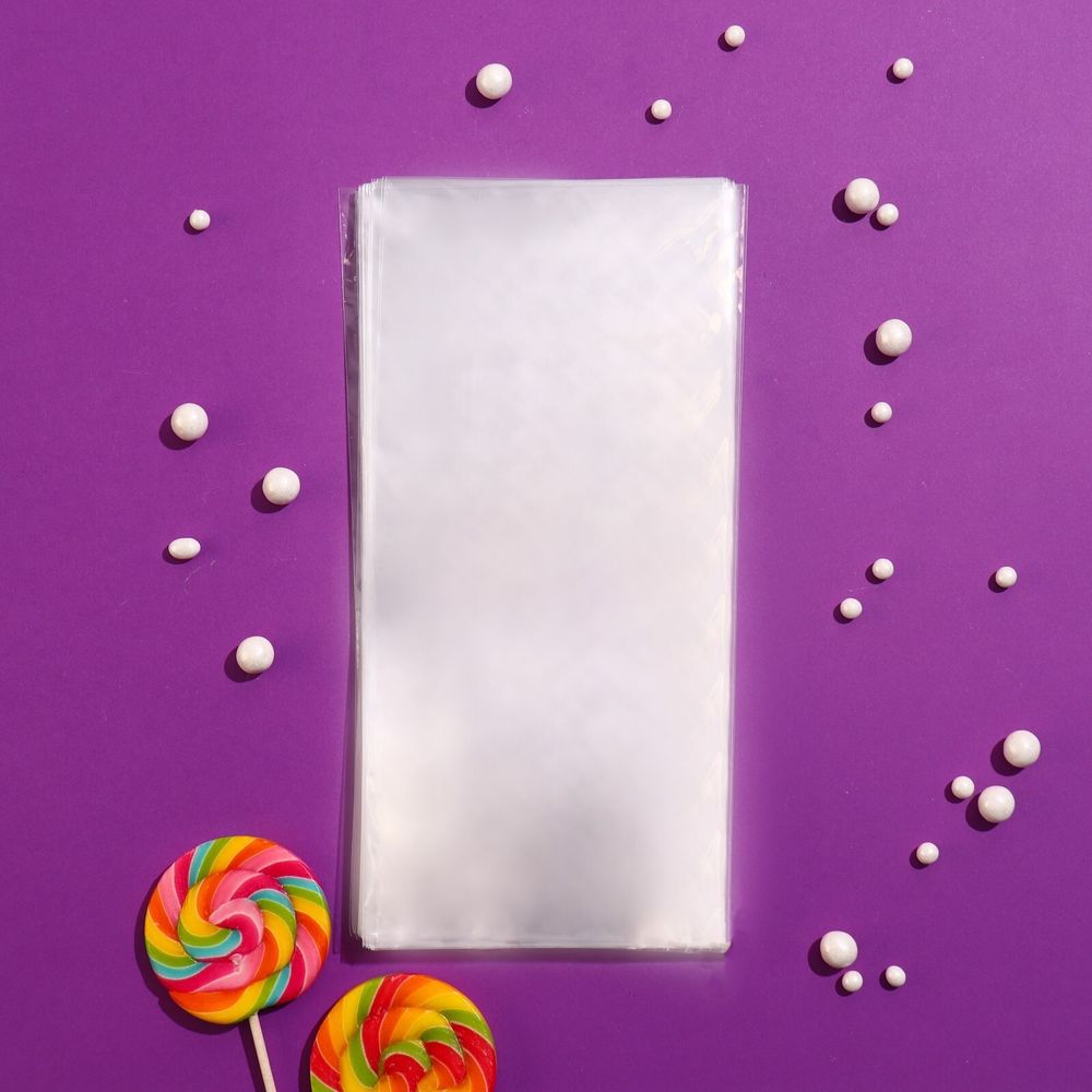 Набор пакетиков для леденцов,пряников, безе 12см*25 см (100шт/уп)