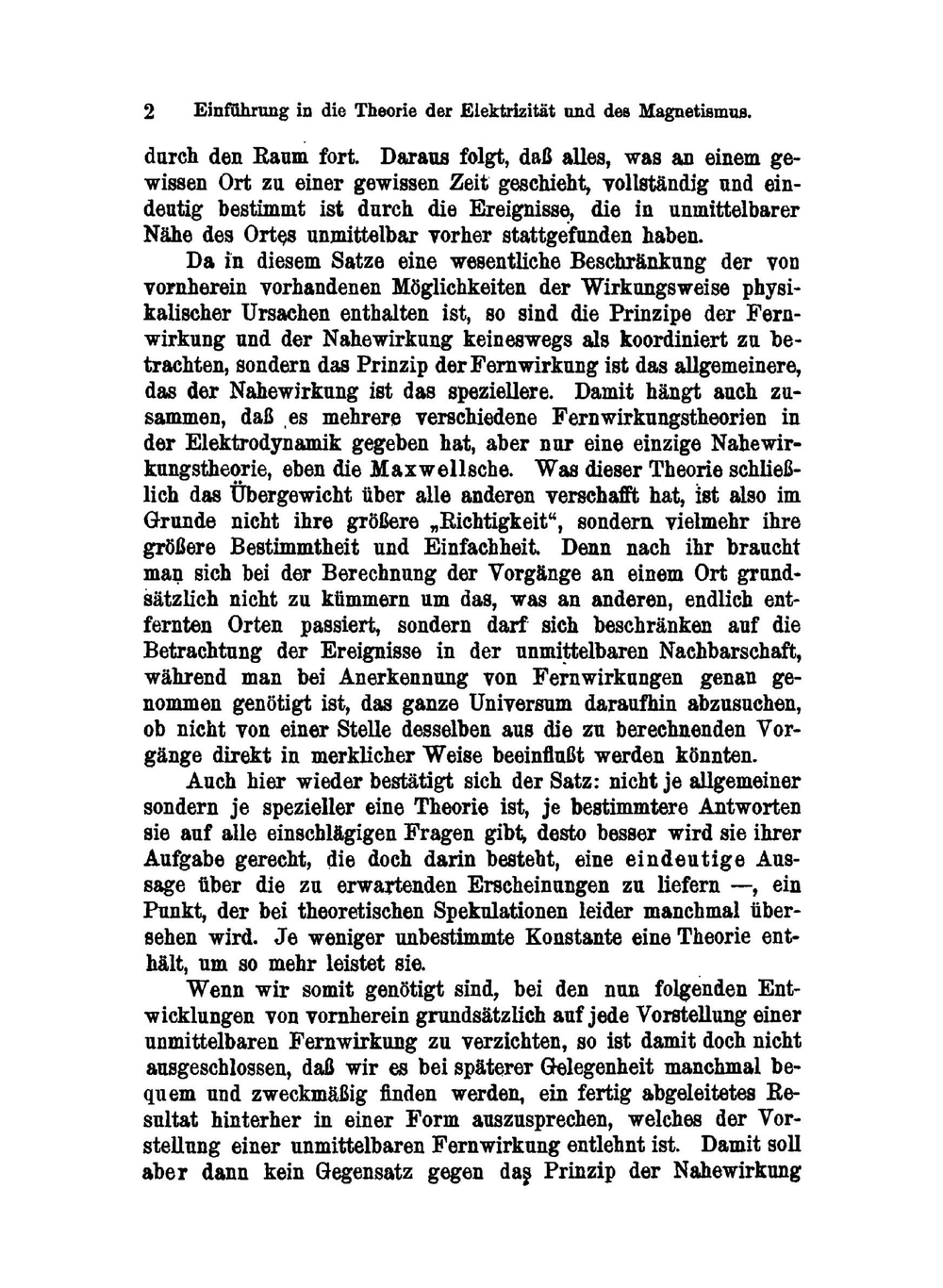 Einführung in die Theorie der Elektrizität und des Magnetismus. Zum Gebrauch bei Vorträgen, sowie zum Selbstunterricht | Max Planck