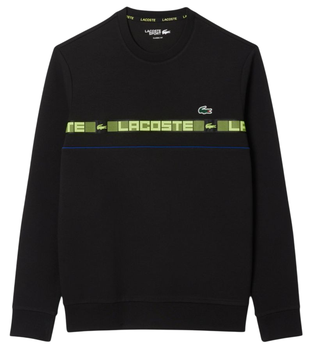 Куртка теннисная Lacoste Branded Stripe - black