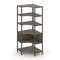Shelf System Односекционный угловой стеллаж пятиярусный SN.STMU-511 Вяз Благородный/Металл Антрацит
