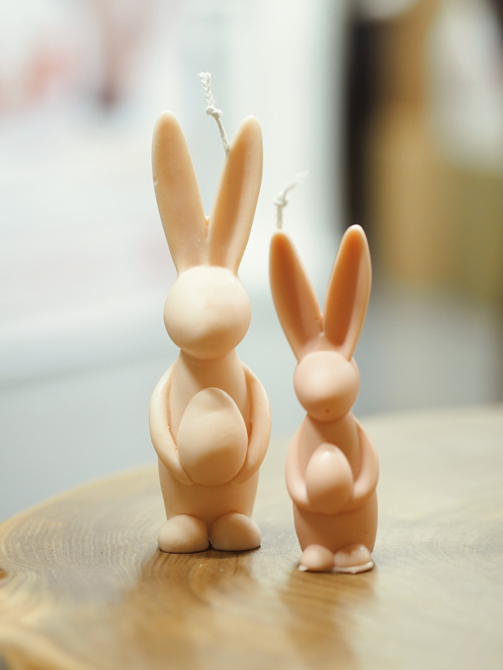 Свечи «Пасхальные зайчики», композиция из 2 фигурок