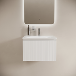 Тумба подвесная SANCOS Code 590х453х400, c одним  ящиком оснащенным доводчиками, цвет белый , арт. CD60W