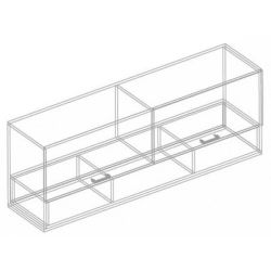 Шкаф настенный 1500 МС "Сандра"(Белый лофт/Дуб баррик)