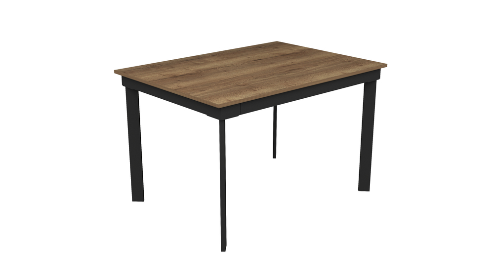 Стол на металлических опорах Хилтон 120 (203,5)*80