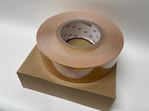 Лента (Желтая) для контурной маркировки жестких бортов, самоклеящаяся, желтый, 50 мм х 45 пог. м.  (1 шт. / рулон)