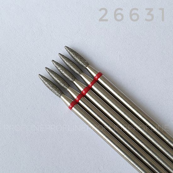 Алмазная насадка «Пламя скругленное» средней остроты 018 мм, Минск