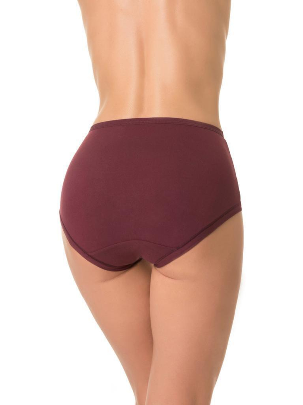 Трусы с высокой линией талии из бамбукового полотна (Размер: XL) (Цвет: бежевый)