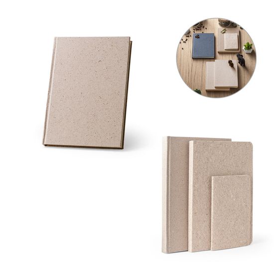 TEAPAD RIGID. Блокнот А5 с жесткой обложкой из отходов чайных листьев (65%)