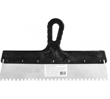 Шпатель из нержавеющей стали SPARTA 350 мм, зуб 6х6 мм 85141