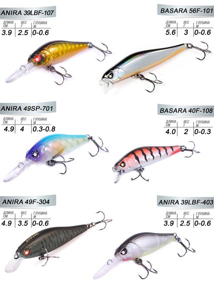 Воблеров набор LJ Pro Series 01 SET 6шт.