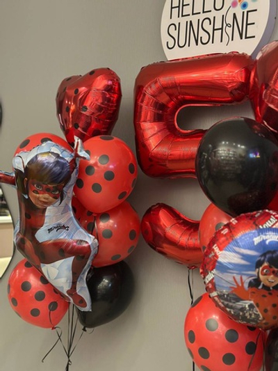 Набор шаров сердце Леди Баг