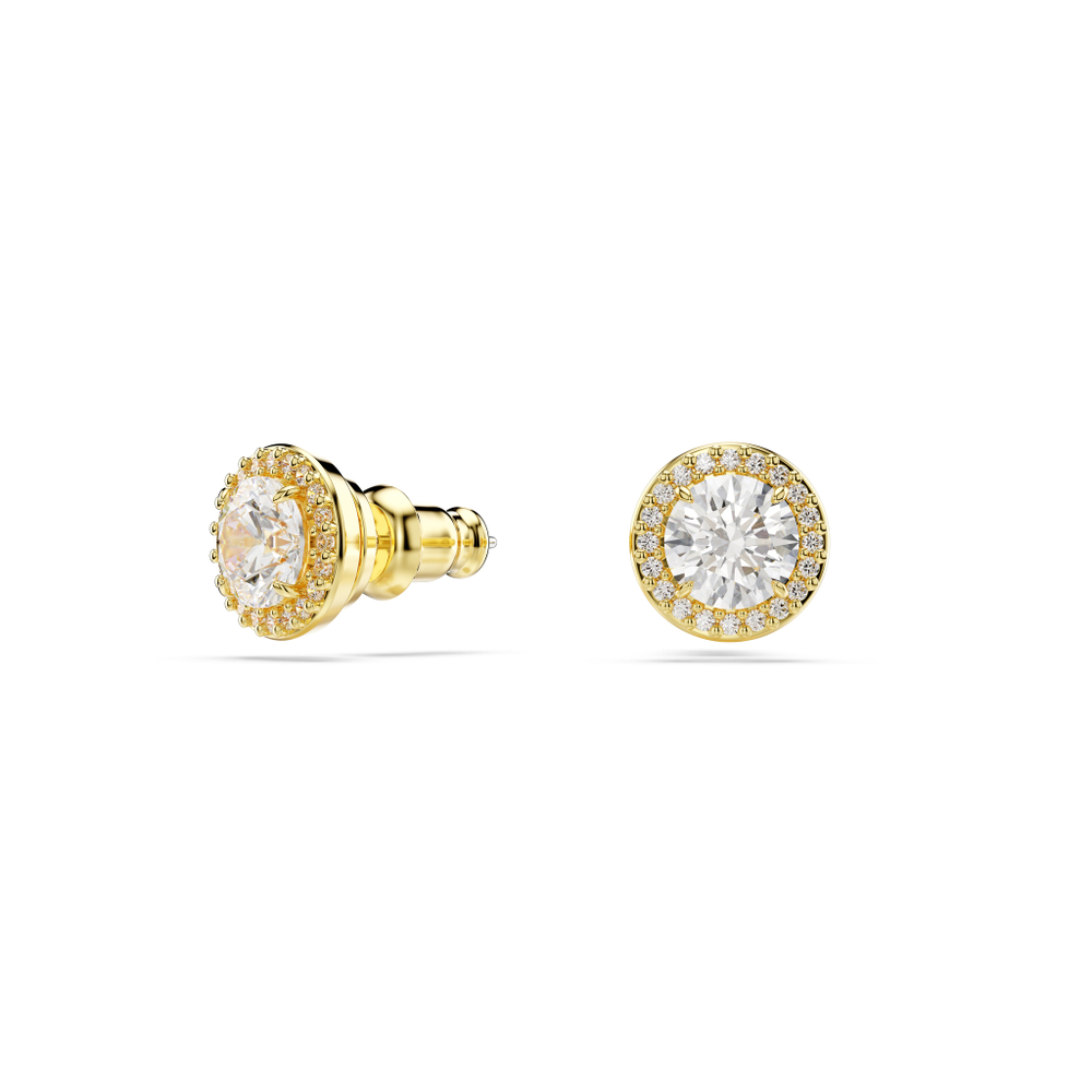 UNA:PE STUD PAVE WHITE/GOS