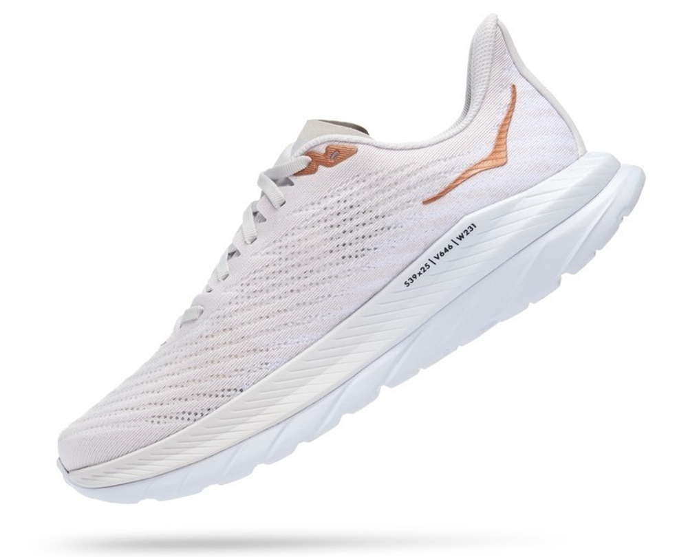 Кроссовки HOKA MACH 5 White Copper арт. 1127893WCPP, белый, муж.