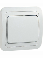 Выключатель 1-кл Makel Mimoza белый 12001