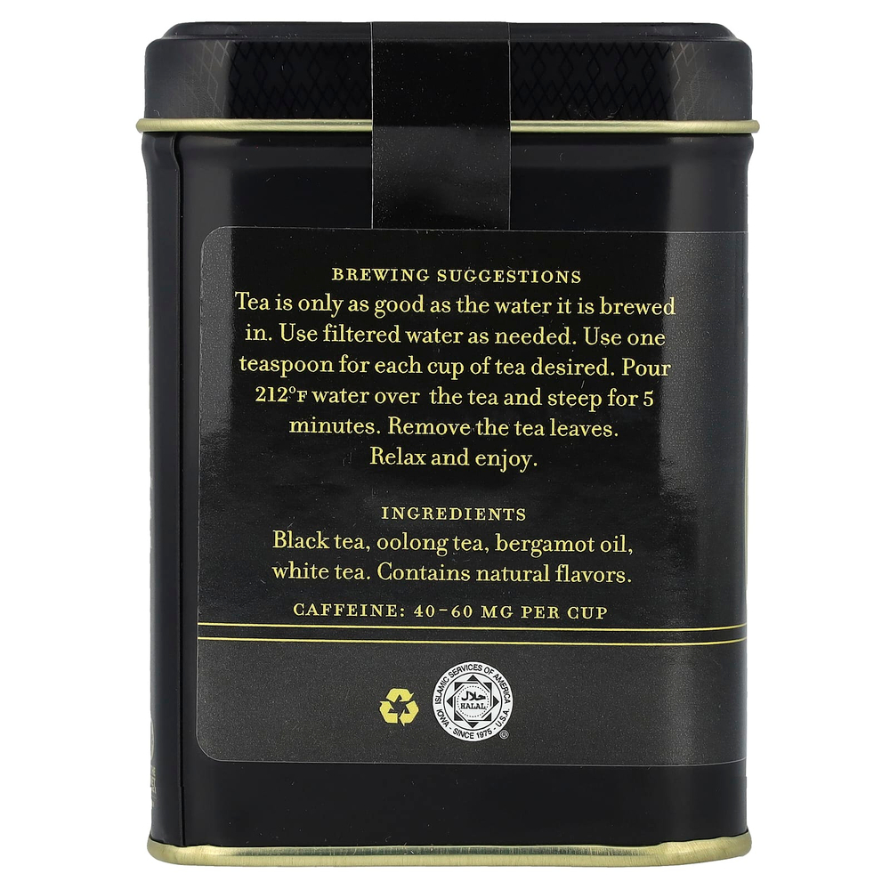 Harney & Sons, Черный чай Earl Grey Supreme с серебристыми верхушечными почками, 4 унции