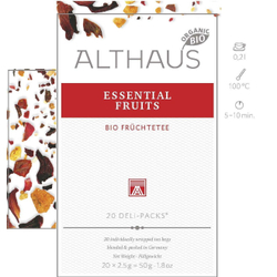 Чай Althaus в пакетиках Essential Fruits, Фруктовое Искушение  Фрукт 20 шт