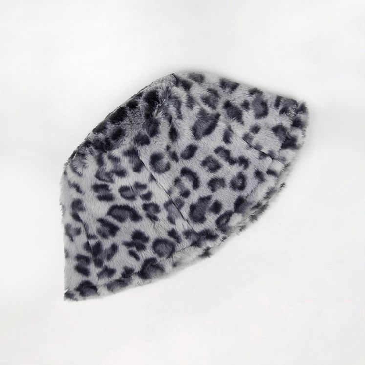 Панама STREET Леопард экомех, серый