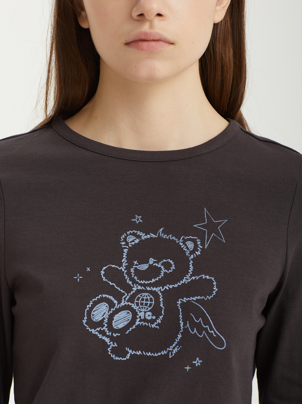 Женский Лонгслив Doodle Bear